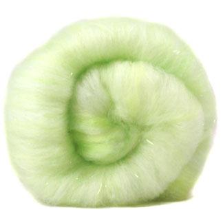 Chartreuse Confetti merino sparkle batts