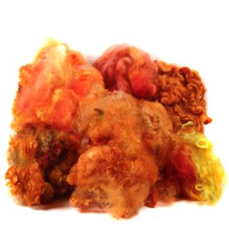 Hors d'Oeuvres wool sampler - Orange/copper