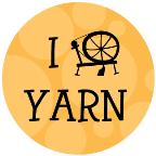 I Spin Yarn drawstring bag - yellow