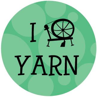 I Spin Yarn drawstring bag - green