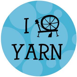 I Spin Yarn drawstring bag - blue