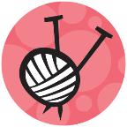 Ball of Yarn drawstring bag - pink