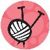 Ball of Yarn drawstring bag - pink - SMALL yarn ball (pink)