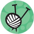 Ball of Yarn drawstring bag - green