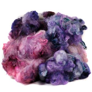 Shetland cross dyed fleece - 4 oz