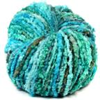 Blue merino dreads handspun