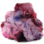 Purple Cormo dyed fleece - 4 oz